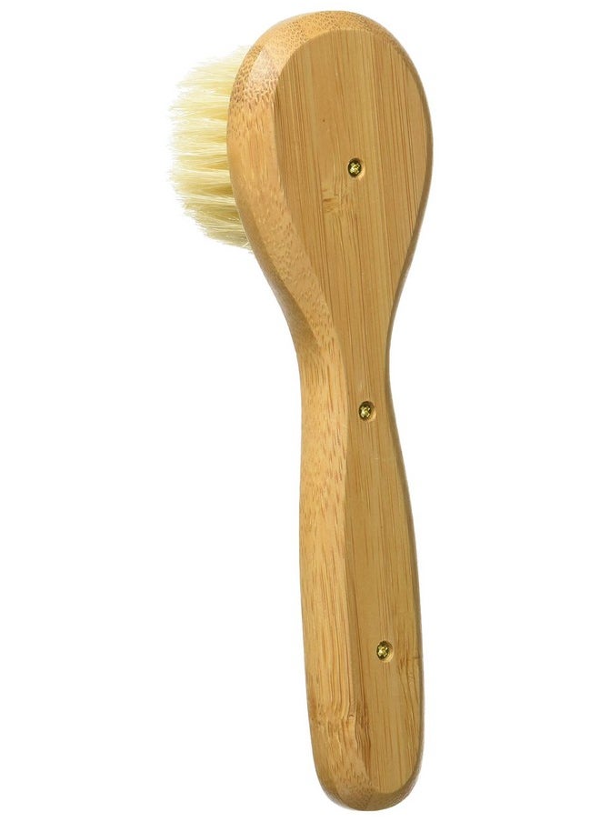 Facial Cleansing Brush Natural Bristle Wood Handle