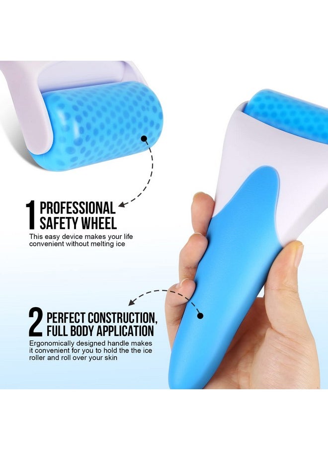 Ice Face Massager For Eye Puffiness Migraine Pain Relief And Minor Injury Cold Facial Roller Freezer Tighten Skin Care