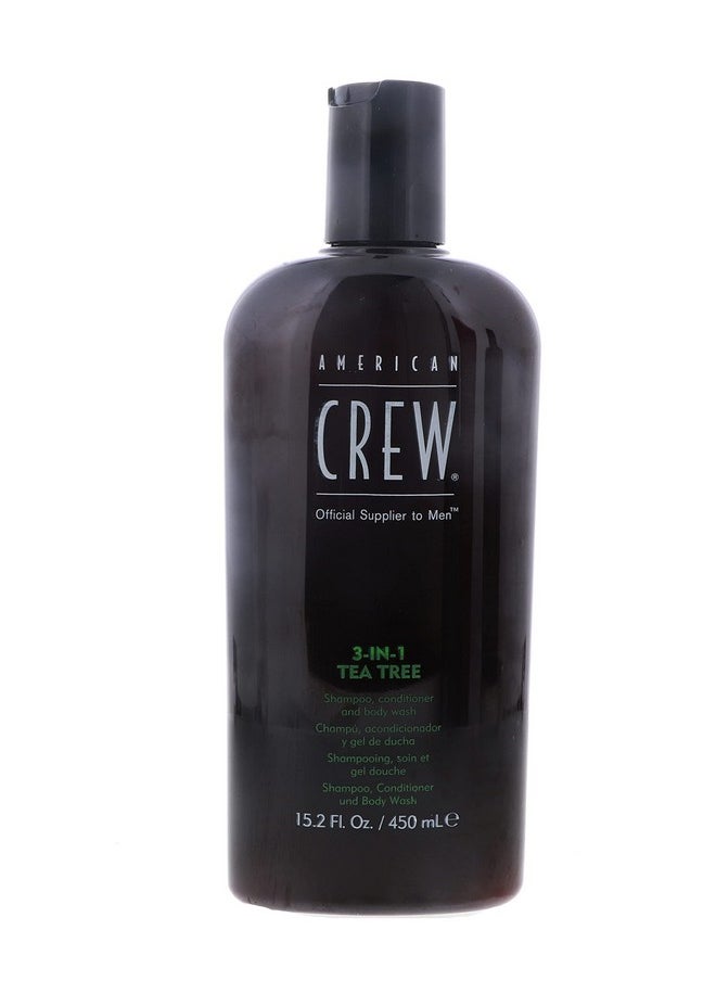 3-In-1 Tea Tree Shampoo, Conditioner, And Body Wash 15.2 Ounces By American Crew