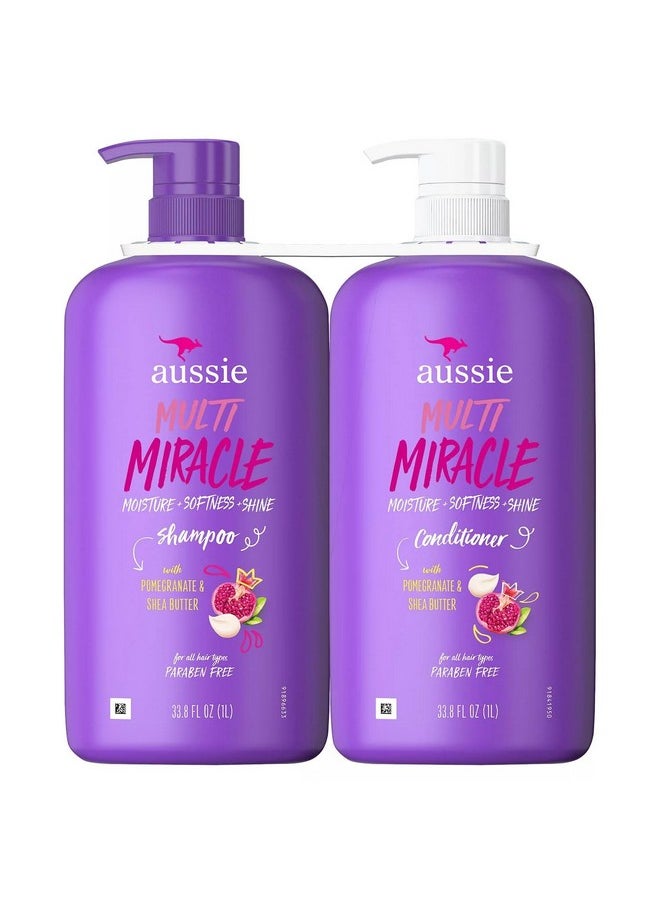 Multi Miracle Shampoo & Conditioner, Pomegranate & Shea Butter (33 Fl Oz)