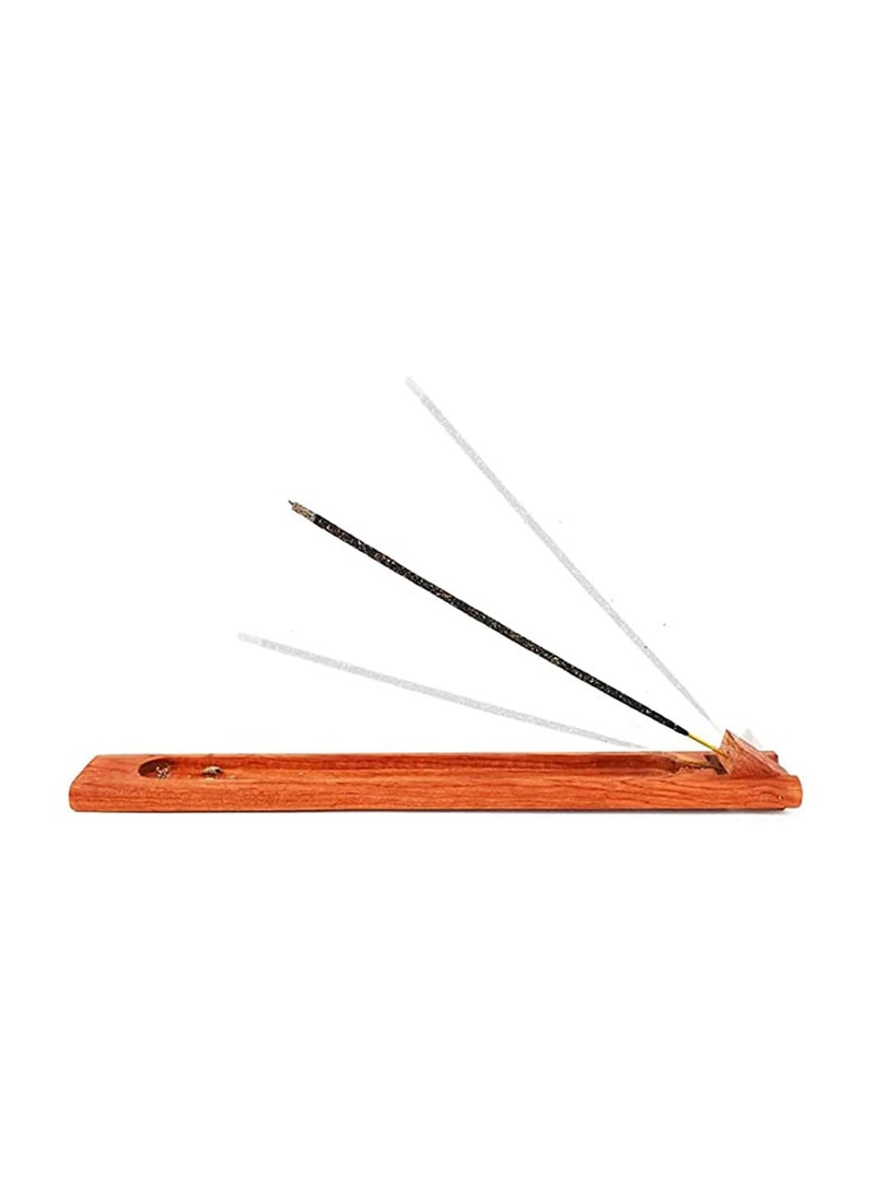 Beautiful Handmade Wooden Incense Stick Holder, Premium Incense Holder with Adjustable Angle, Upgraded Insence Holder Wooden, Classic Incense Burner for Incense Cone and Sticks