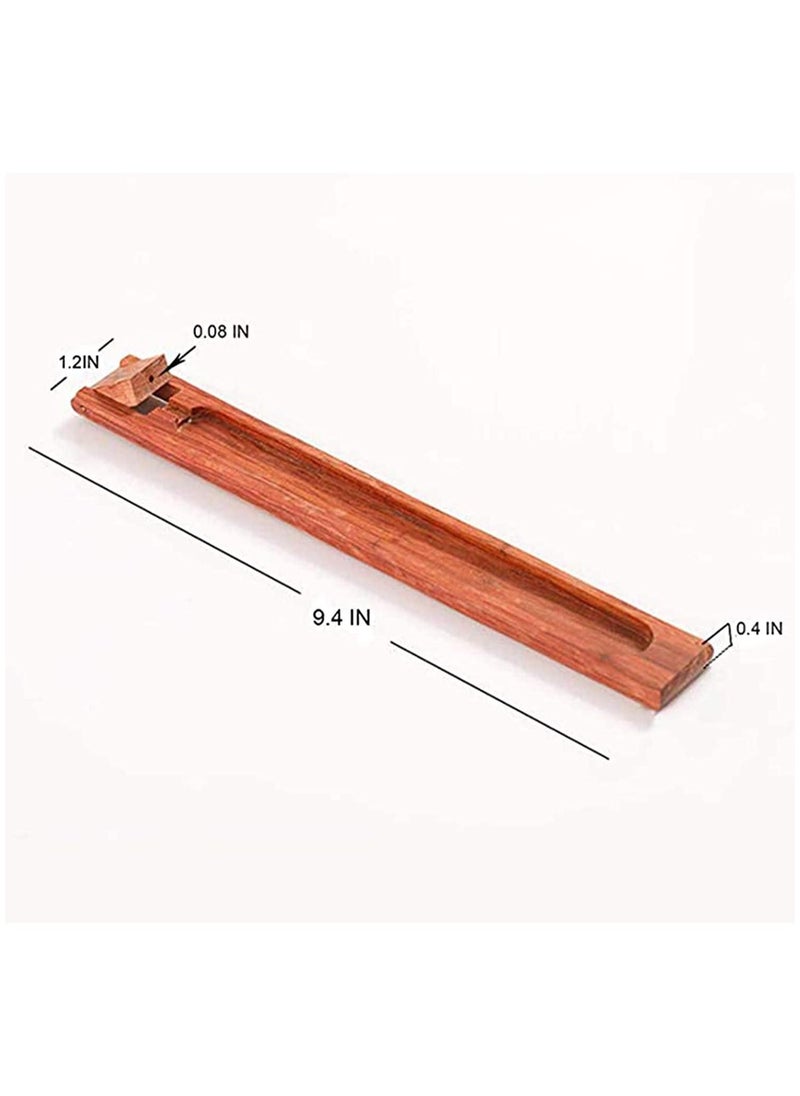 Beautiful Handmade Wooden Incense Stick Holder, Premium Incense Holder with Adjustable Angle, Upgraded Insence Holder Wooden, Classic Incense Burner for Incense Cone and Sticks