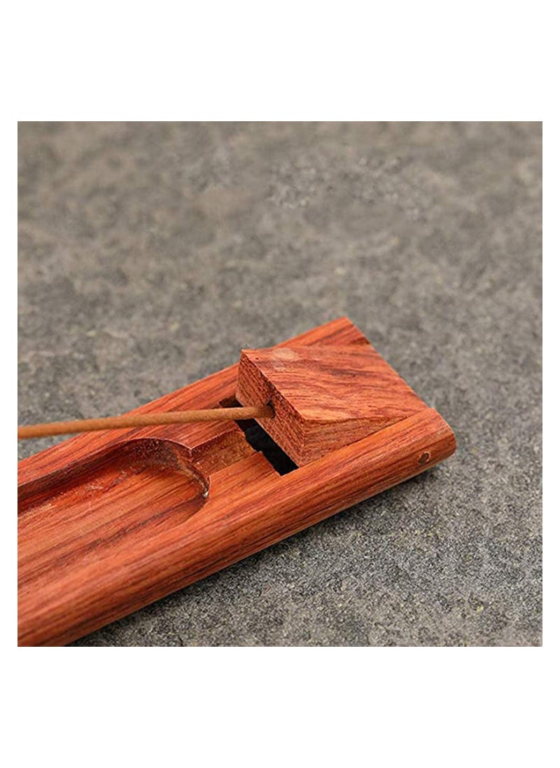 Beautiful Handmade Wooden Incense Stick Holder, Premium Incense Holder with Adjustable Angle, Upgraded Insence Holder Wooden, Classic Incense Burner for Incense Cone and Sticks