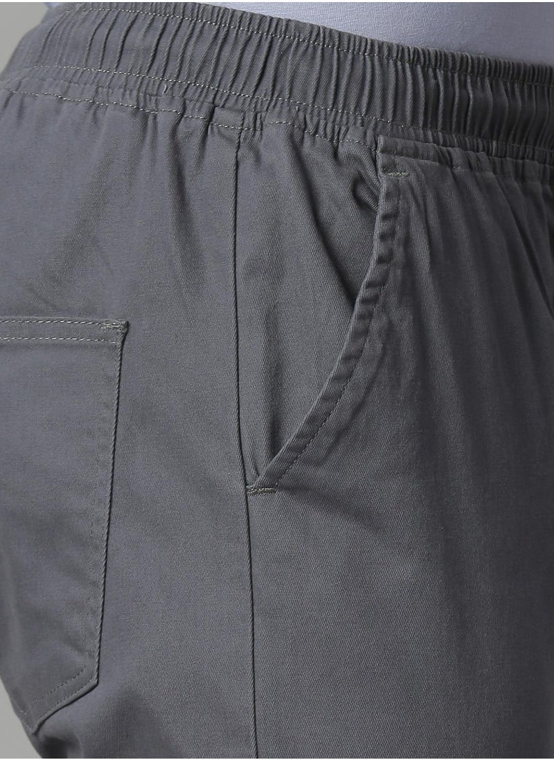 Men's Steel Grey Cargo Joggers - Modern and Durable