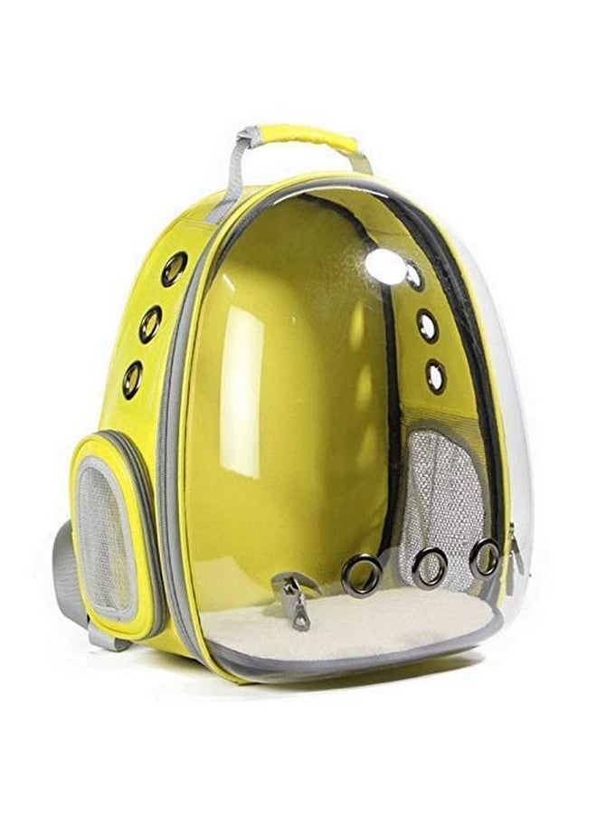 Astronaut Space Capsule Pet Cat, Dog, Puppy Carrier Breathable Backpack (Lemon)