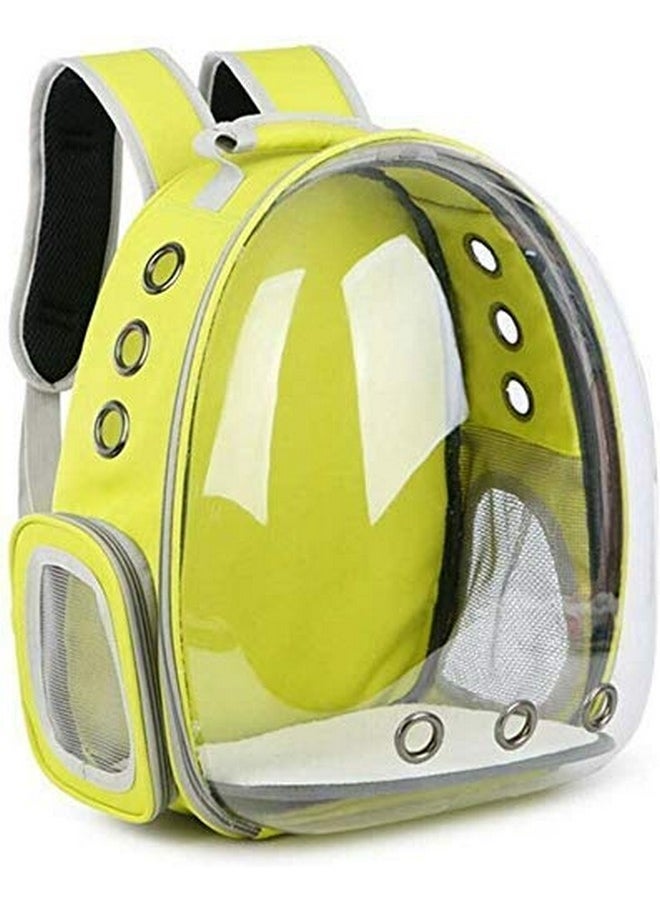 Cat Carrier Backpack Puppy Kitty Breathable Carriers For Travel Astronaut Pet Cat Dog Puppy Carrier Backpack Travel Bag Space Capsule Breathable (Yellow)