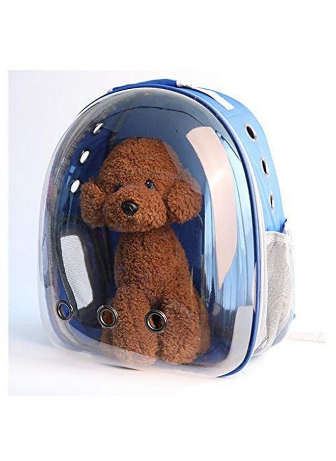 Astronaut Space Capsule Pet Cat Dog Puppy Carrier Breathable Travel Backpack (Light-Blue)