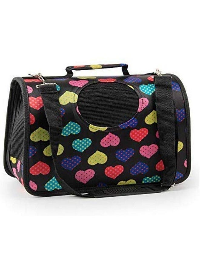 Pet Carry Bag for Puppy, Kitten and Cat (Size- Length -42, width-22, Height-26 cm) - Design and Colour May Vary.