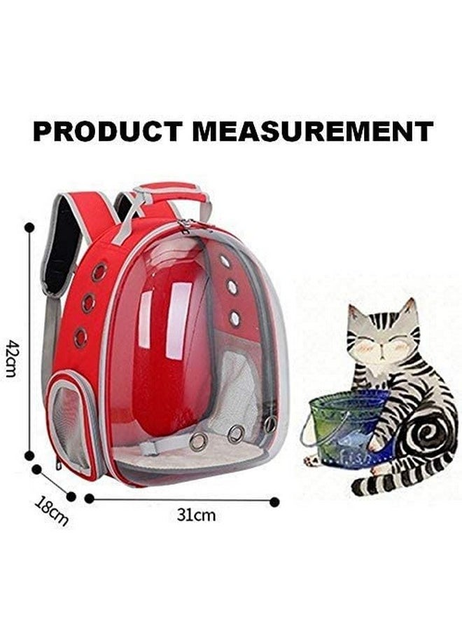 Astronaut Space Transparent Capsule Breathable Airline- Ventilate Transparent Carrier Backpack For Travel, Hiking And Outdoor For Puppies & Cats (Green)