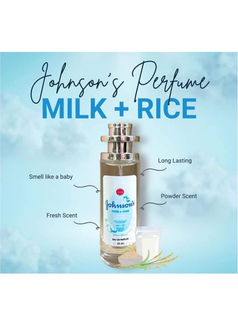 Johnson's per fume set bedtime | baby powder | milk and rice | blossoms baby powder