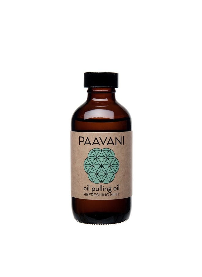 Ayurveda Oil Pulling For Teeth And Gums (8 Fl Oz) - Coconut Mint Pulling Oil - Healthy Gums And Teeth - Helps With Bad Breath