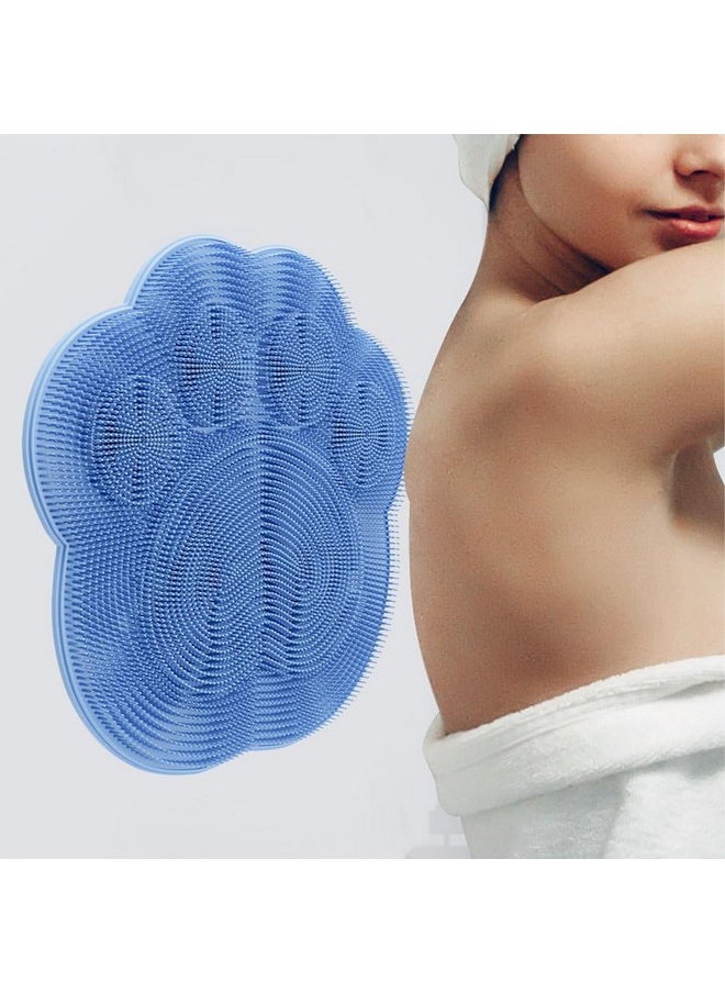 Shower Foot Scrubber Mat, Back Washer Exfoliating Bath Wash Pad, Wall Mounted Slip Suction Cups For Use In Cleaner Men And Women