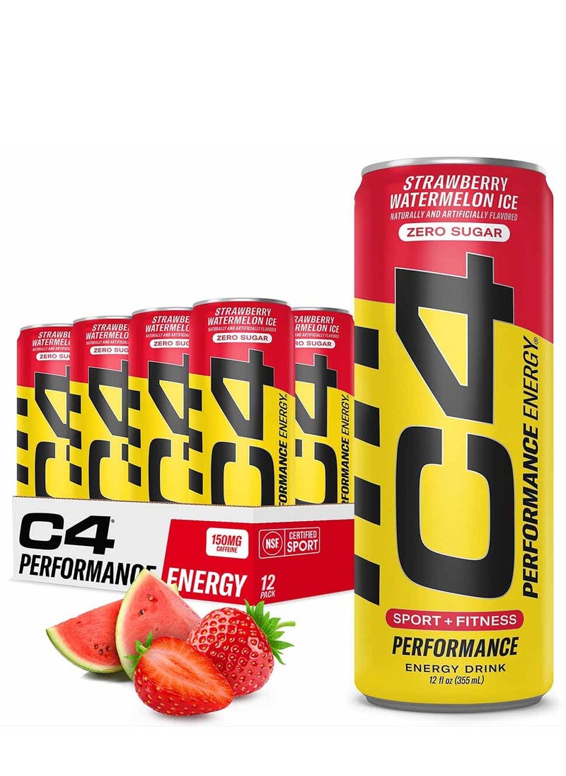 C4 Strawberry Watermelon Ice 473ml, Pack of 12