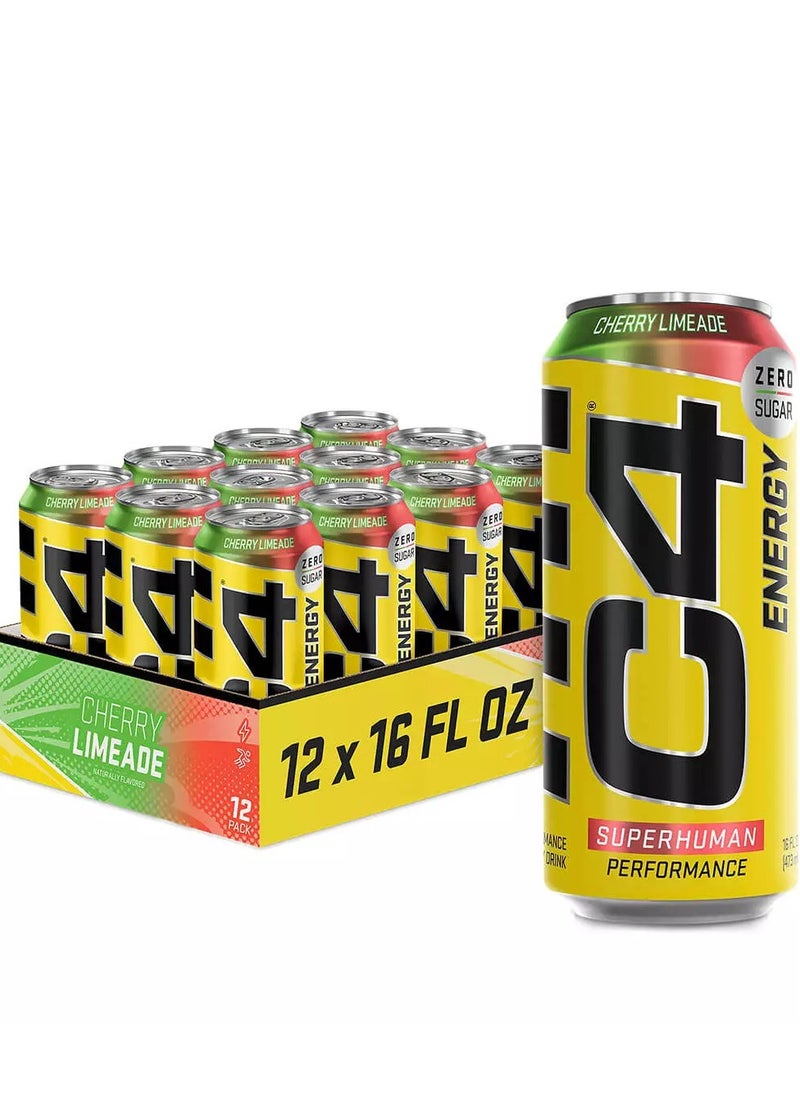 C4 473ml Cherry Limeade Pack of 12