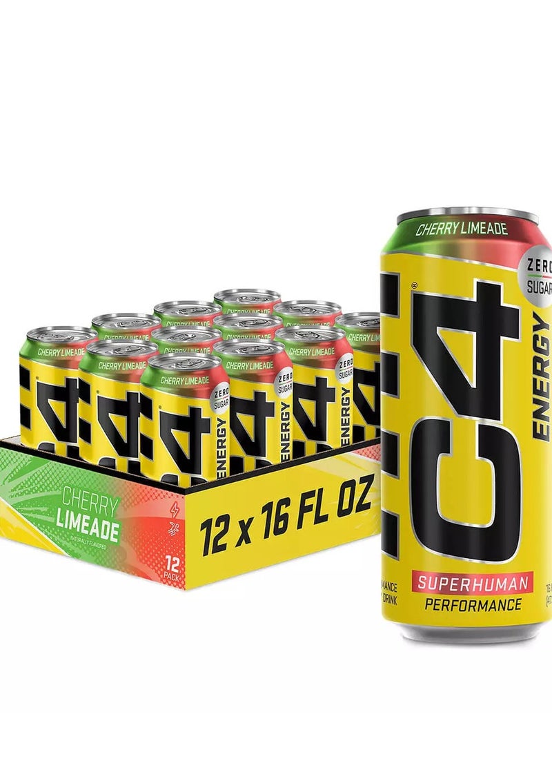 C4 473ml Cherry Limeade Pack of 12