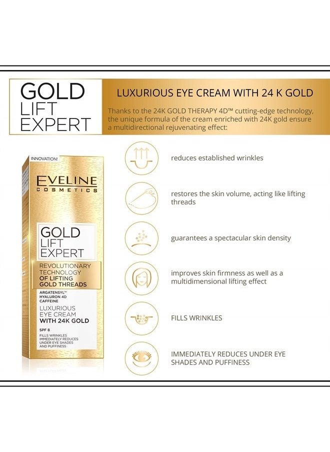 Gold Lift 24karat Gold Expert Anti-Wrinkle Eye Cream 15 ml