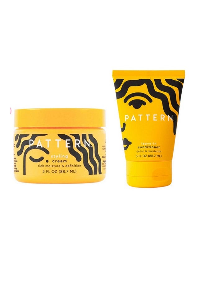 Styling Cream & Leave-In Conditioner | Define And Moisturize Your Curls! Rich Moisture & Definition! ! 3Oz Set