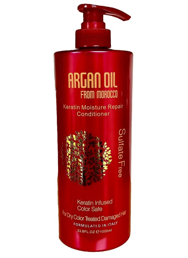 Oil From Morocco Keratin Moisture Repair Conditioner, 33.8 Fl.Oz. (1000 Ml)