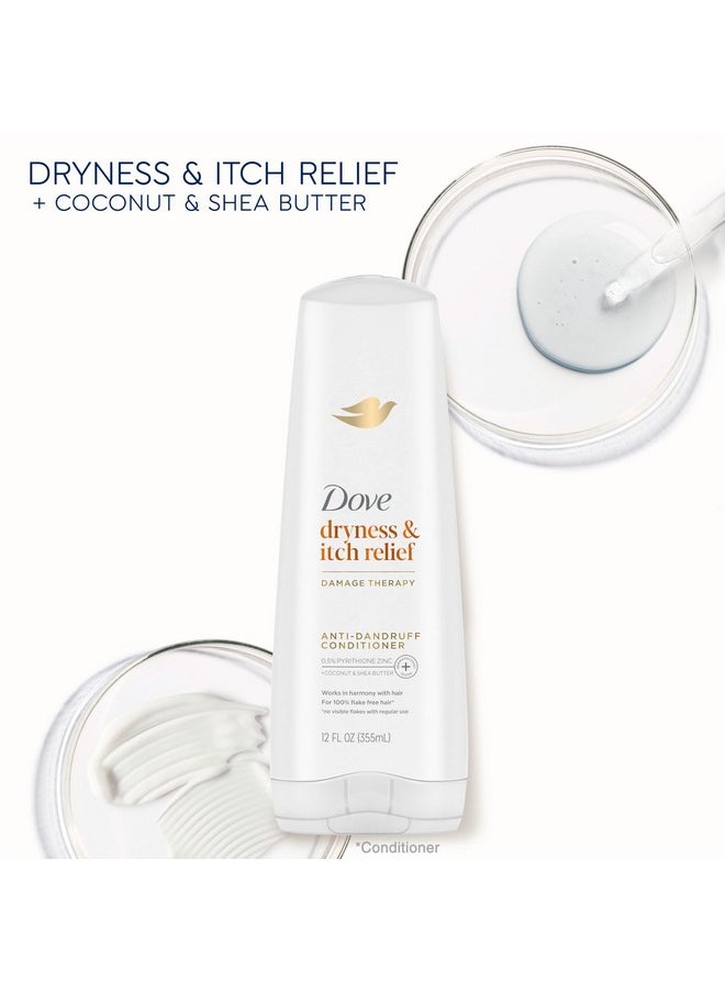 Dermacare Scalp Anti-Dandruff Conditioner Dryness And Itch Relief Dry And Itchy Scalp With Pyrithione Zinc 12 Fl Oz