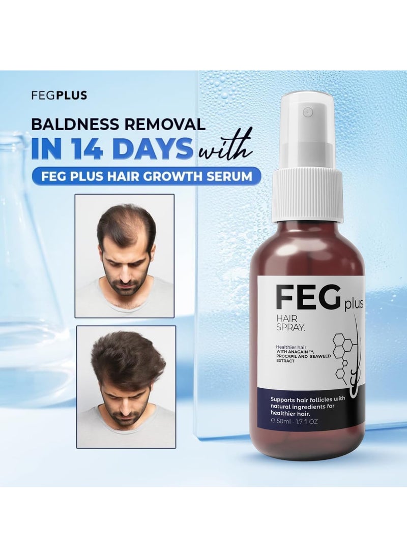 FEGPLUS Rosemary Beard & Hair Growth Spray (50ml)