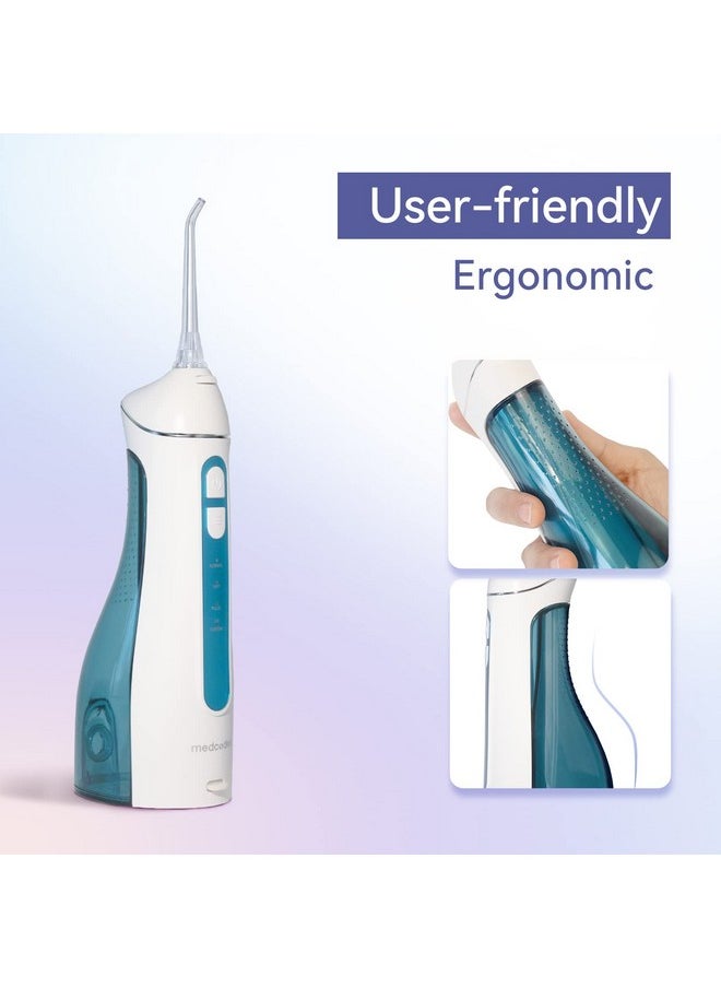 Cordless Water Flosser Oral Irrigator For Teeth Cleaning Bridges And Dental Care 4 Jet Tips Custom Flossing Pressure Ipx7 Waterproof Rechargeable Portable For Home And Travel