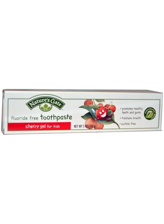 Natures Gate Toothpaste Gel, 5 Ounce - Cherry For Kids