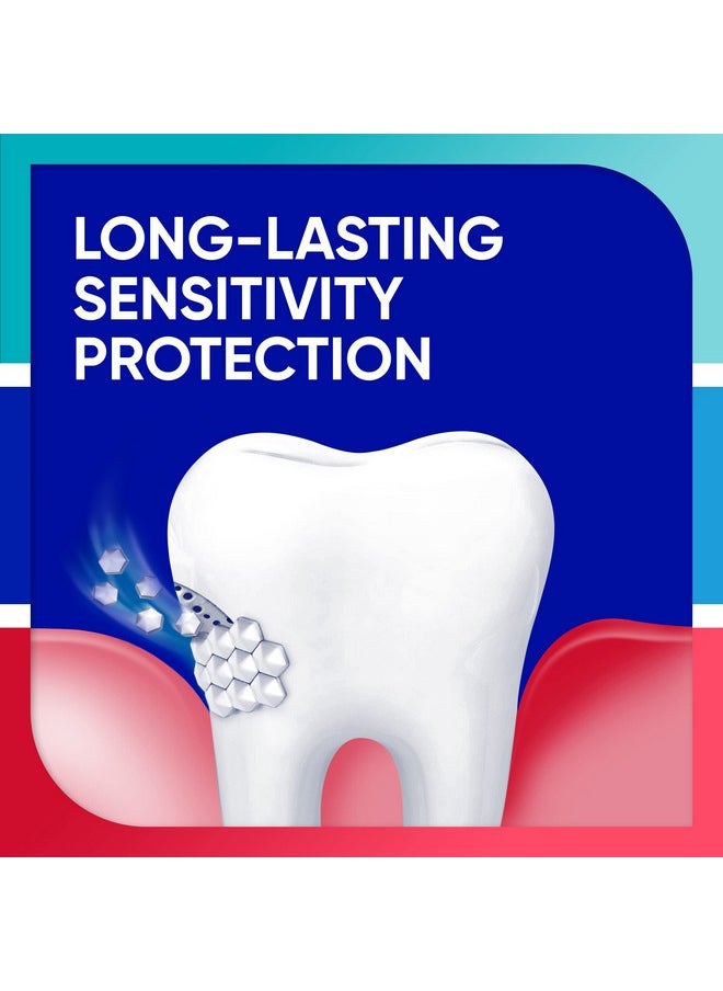 Toothpaste Sensitivity Gum And Enamel Triple Protection Refreshing Fluoride Toothpaste Mint Flavor 3.4 Ounces X 3