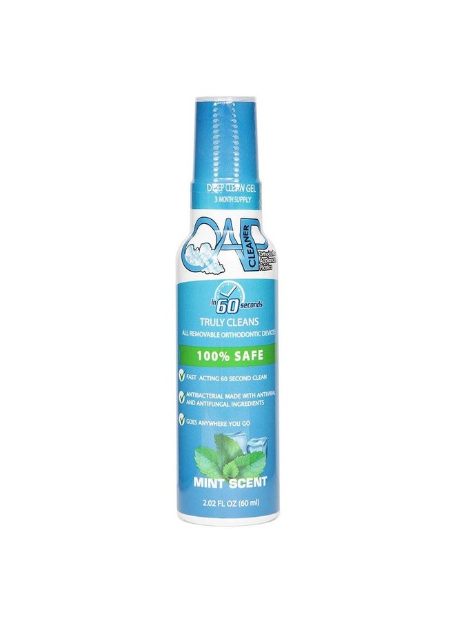 Hodontic Cleaner By Oap Cleaner | Retainer Cleaner, Denture Cleaner, And Mouth Guard Cleaner | 60 Second Gel Cleanser | Paraben, Sulfate And Triclosan Free | 60 Ml Bottle