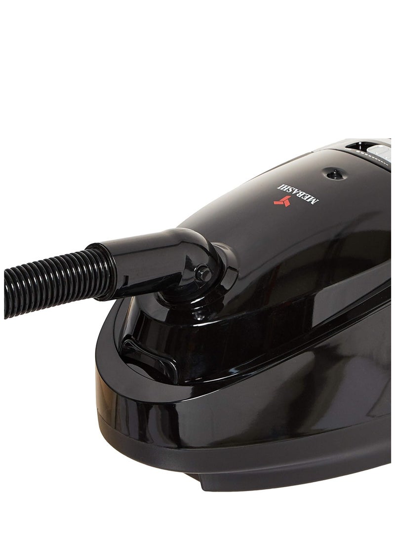 MEBASHI Bagged Vacuum Cleaner with Rollers - Black, Automatic Cord Rewind and Stepless Speed Control(ME-VC2005 4.5L)(2000W)