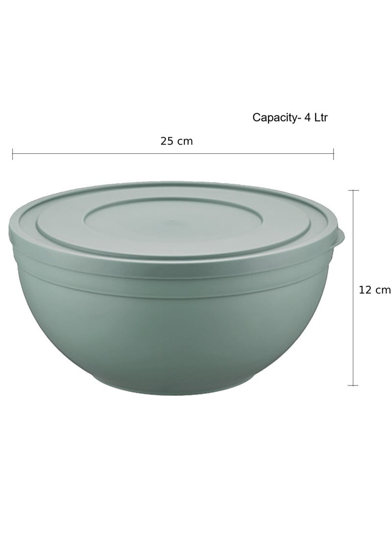 Sandy Frosted Bowl with Lid (Large, 4 Liters)