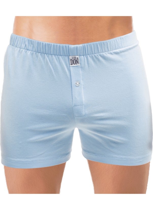 Light Blue Color Jersey Combed/Knitted Men's Boxer