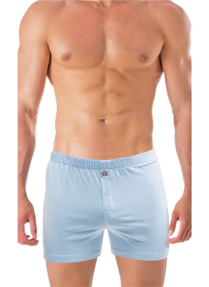 Light Blue Color Jersey Combed/Knitted Men's Boxer