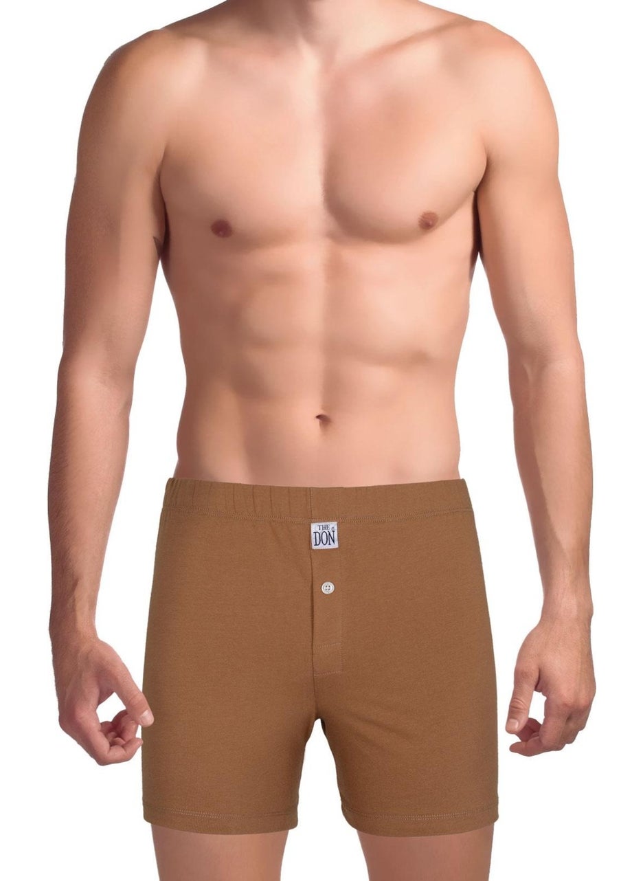 Traditional Men's Boxer Shorts Mustard