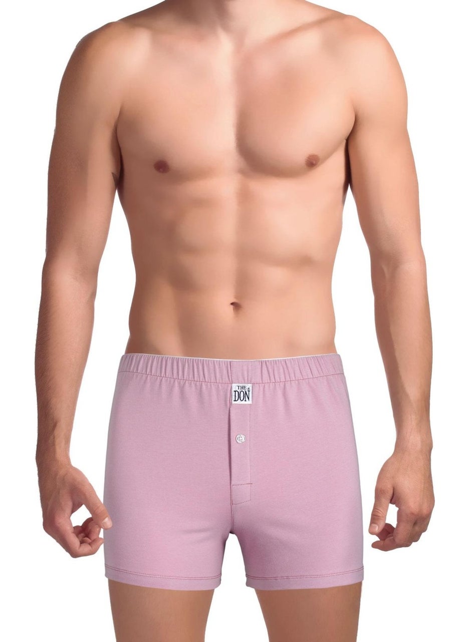 Organic Jersey Combed Cotton-Knitted Men's Boxer Lilac