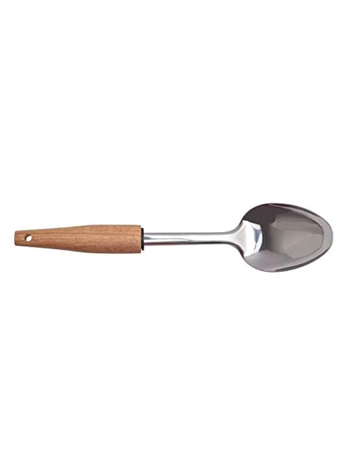 Serving Spoon, Silver/Brown, Ac-