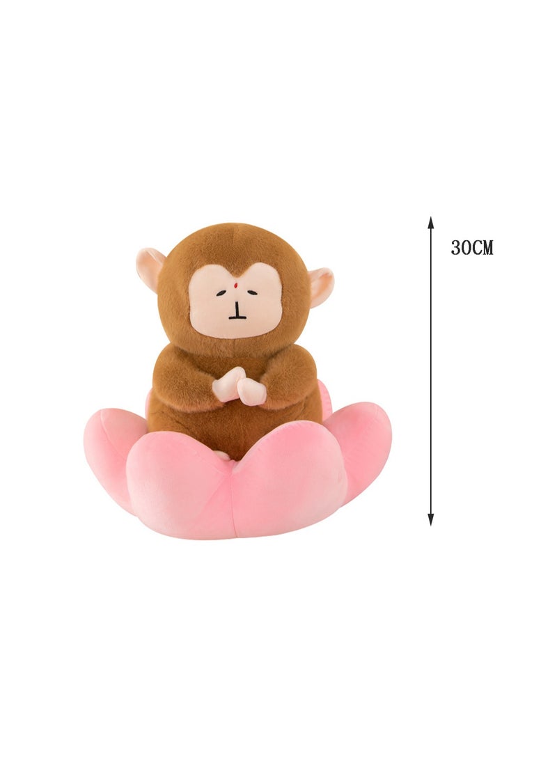 30 CM Cute Cartoon Monkey Plush Toy Soft Stuffed  Doll For Girls And Boys All Ages Gift