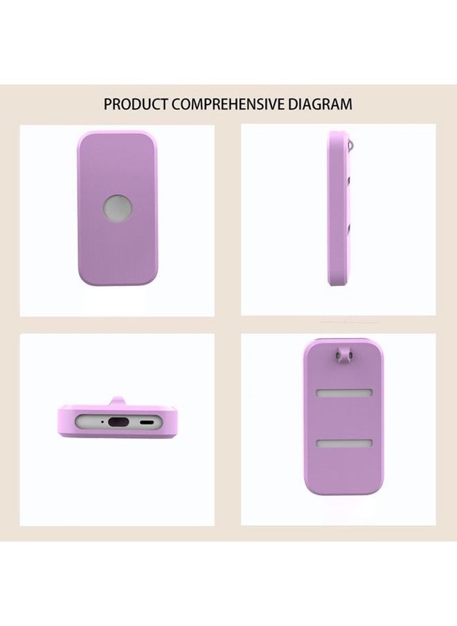 For Apple Vision Pro Accessories Power Silicone Protective Case(Purple)