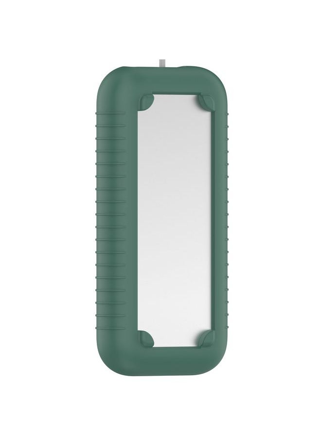 For Apple Vision Pro Accessories Power Bank Storage Silicone Protective Case(Dark Green)