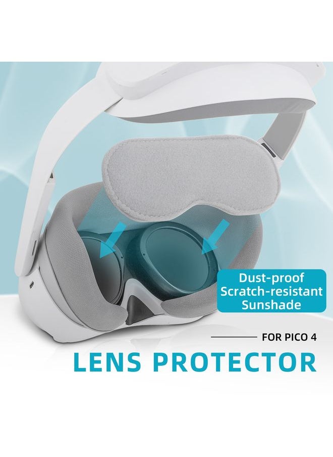 For PICO 4 Hifylux PC-ZF17 Lens Protector VR Glasses Dust-proof Sponge Pad(Light Grey)