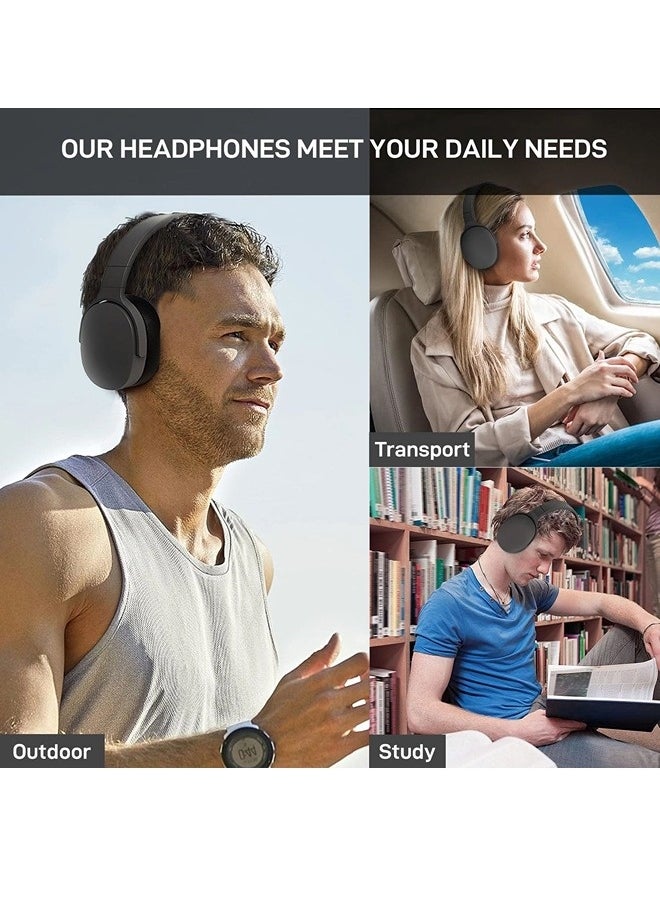 Wireless On Ear Bluetooth Headphones,Foldable Bluetooth Wireless Headset Over Ear with Noise Cancelling Microphone