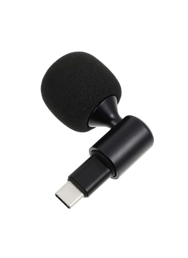 Mobile Phone Live Broadcast Microphone, Style: 3.5 Straight Head 2-section Plug (Sponge Cover)