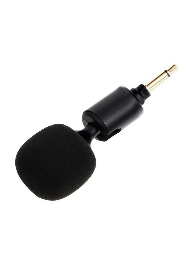 Mobile Phone Live Broadcast Microphone, Style: 3.5 Straight Head 2-section Plug (Sponge Cover)