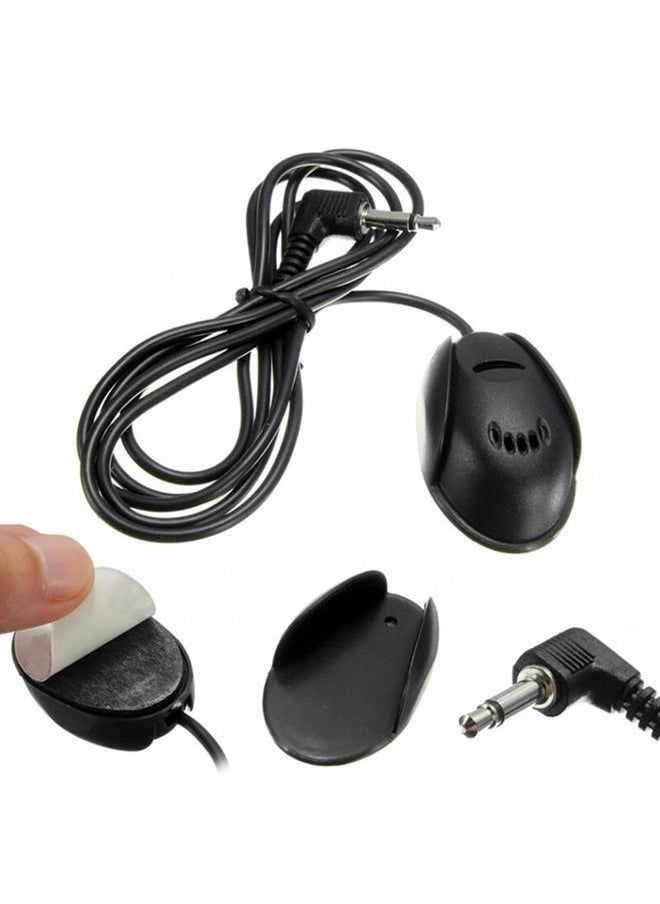 ZJ010MR Mono 3.5mm Angle Head Plug Car Navigation GPS Speaker External Paste Bluetooth Microphone, Length: 3m