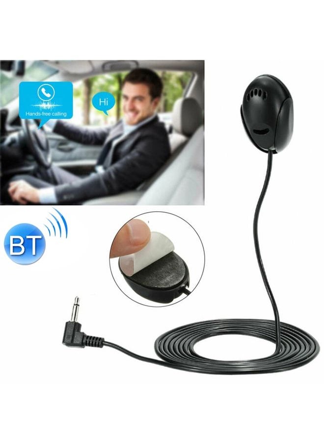 ZJ010MR Mono 3.5mm Angle Head Plug Car Navigation GPS Speaker External Paste Bluetooth Microphone, Length: 3m