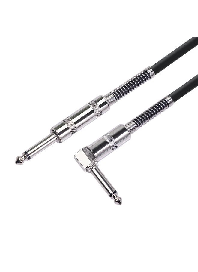 TC048SL 6.35mm Plug Straight to Elbow Electric Guitar Audio Cable, Cable Length:1.8m