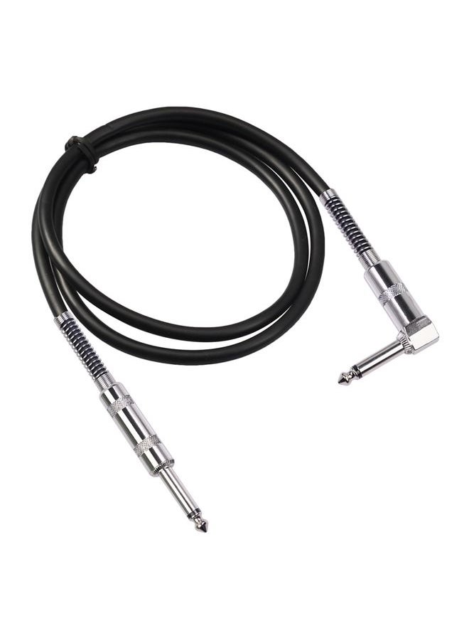 TC048SL 6.35mm Plug Straight to Elbow Electric Guitar Audio Cable, Cable Length:1.8m