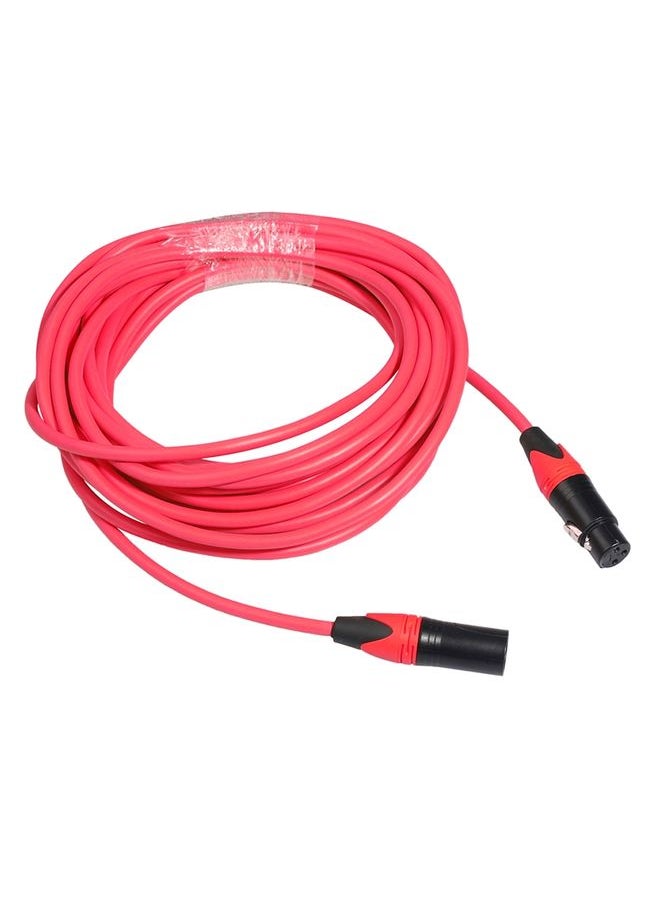 XRL Male to Female Microphone Mixer Audio Cable, Length: 1.8m (Red)