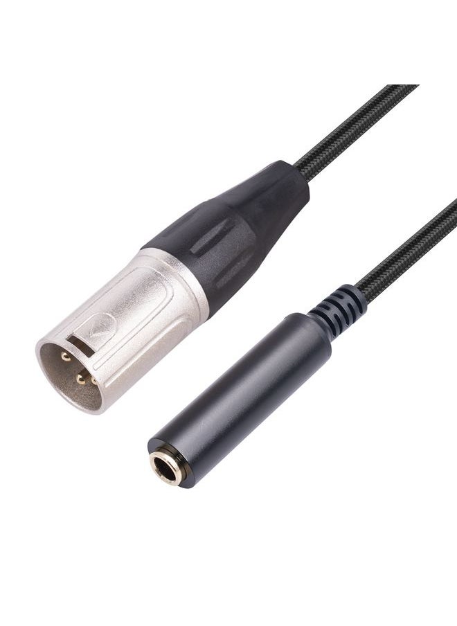 0.3m 6.35mm Female to XLR Male Microphone Audio Conversion Cable