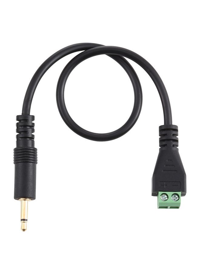 3.5mm Male to 2 Pin Pluggable Terminals Solder-free Connector Solderless Connection Adapter Cable, Length: 30cm