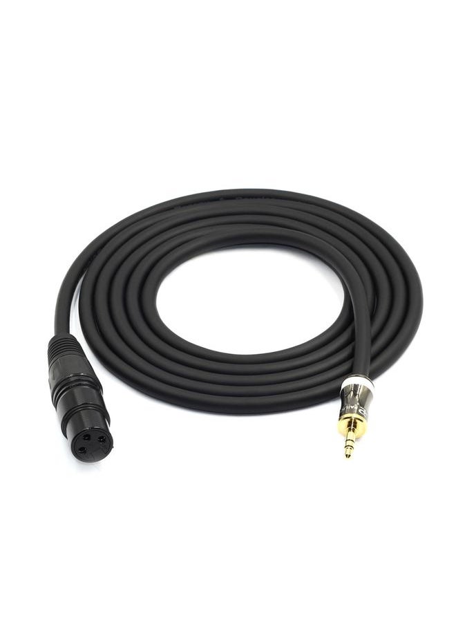 3.5mm To Caron Female Sound Card Microphone Audio Cable, Length: 1m